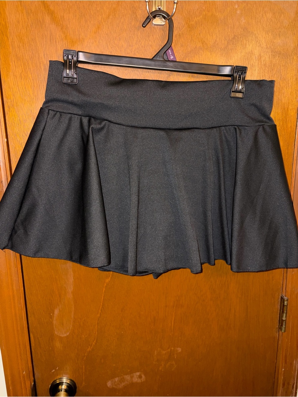 Black Flared Mini Skirt - Women's Skater Style